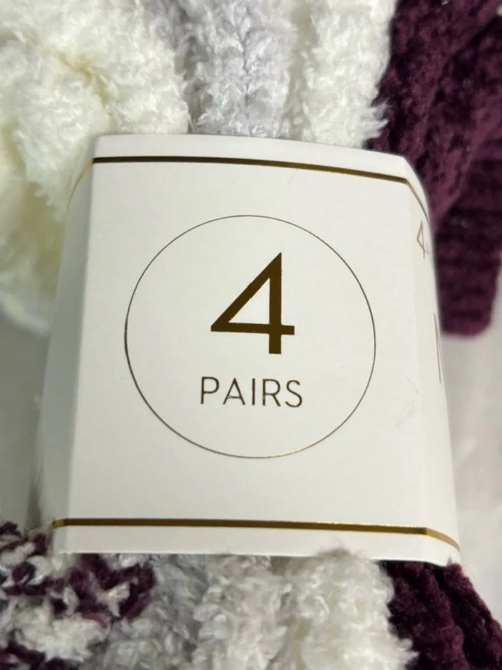 New Nine West Socks Women’s 4 Pair Soft Cozy Plush Fuzzy Lounge Socks Casual